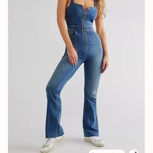 We the Free curvy avenue denim jumpsuit